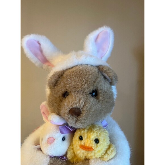 Easter Bear in Bunny Costume and PJs - Picture 3 of 6